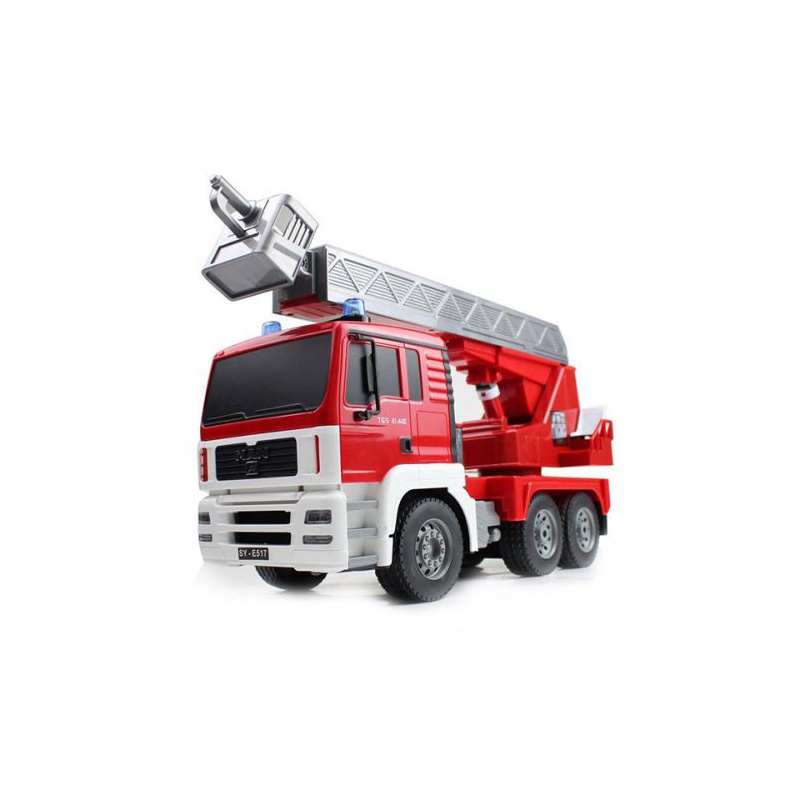 DOUBLE E RC hasičský truck s funkčním žebříkem 1:20