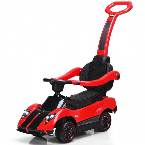 Siva dětské vozítko vozítko Pagani Zonda Cinque Roadster 4v1 červená