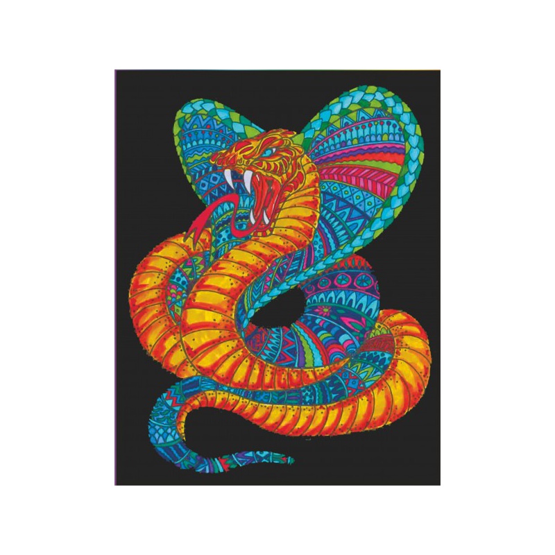 Colorvelvet Sametový obrázek Kobra 47x35cm 