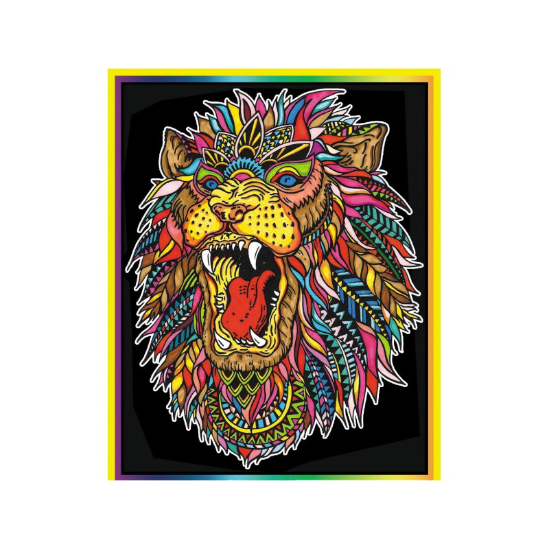 Colorvelvet Sametový obrázek Lví král 47x35cm 
