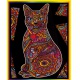 Colorvelvet Sametový obrázek Kočka 47x35cm 