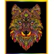 Colorvelvet Sametový obrázek Vlk 47x35cm 