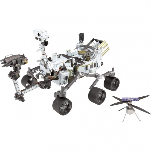Metal Earth Luxusní ocelová stavebnice Mars Rover Perseverance & Ingenuity Helicopter