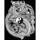 Colorvelvet Sametový obrázek Drak Yin a Yang 47x35cm 