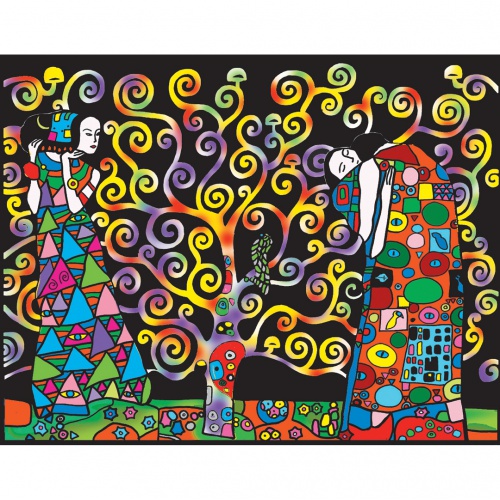 Colorvelvet Sametový obrázek Strom života 47x35cm 