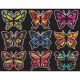 Colorvelvet Sametový obrázek Motýli 47x35cm 