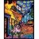 Colorvelvet Sametový obrázek Café d´Arles 50x70cm 