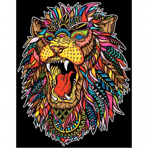 Colorvelvet Sametový obrázek Lví král 21x29,7cm 