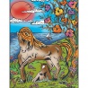 Colorvelvet Sametový obrázek Koně 21x29,7cm 