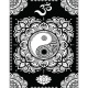 Colorvelvet Sametový obrázek Mandala Yin Yang 21x29,7cm 
