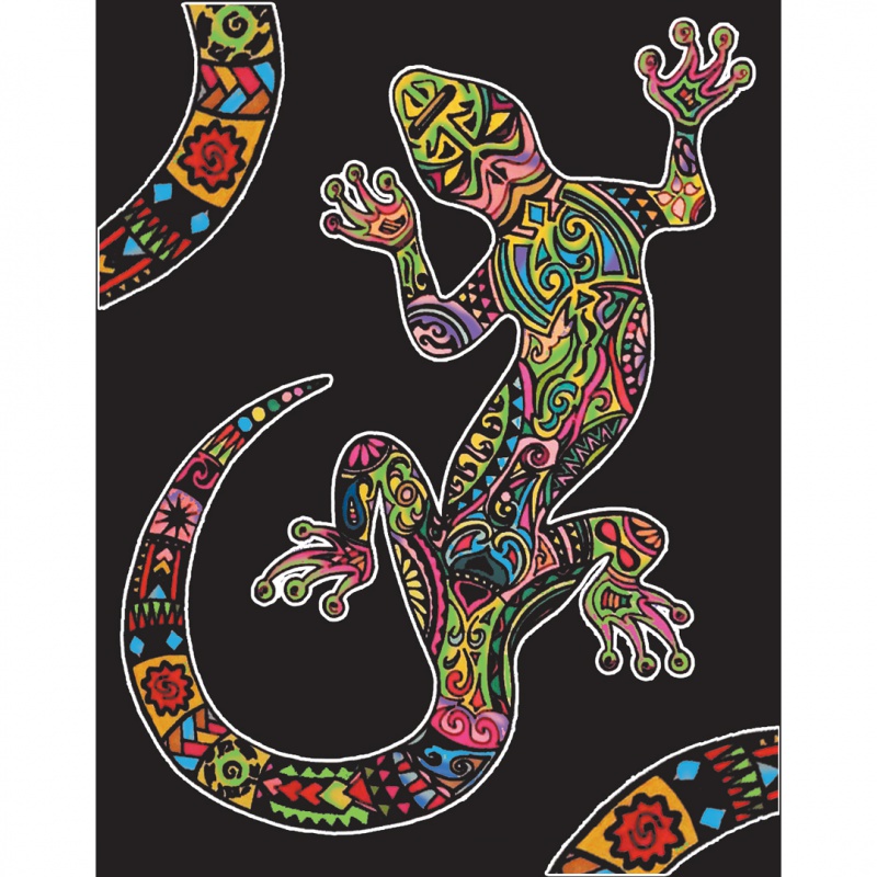 Colorvelvet Sametový obrázek Mlok 21x29,7cm 