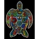 Colorvelvet Sametový obrázek Želva 21x29,7cm 