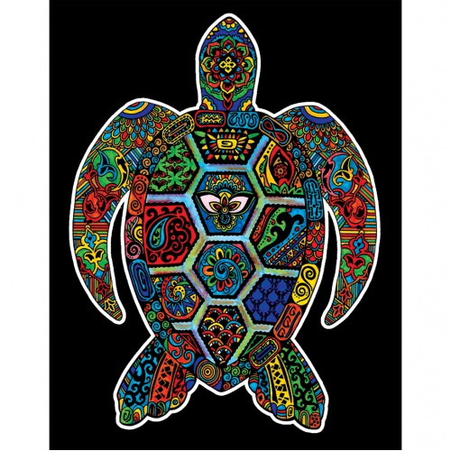 Colorvelvet Sametový obrázek Želva 21x29,7cm 