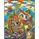 Colorvelvet Sametový obrázek Noemova archa 21x29,7cm 
