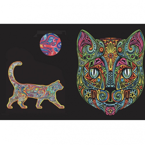 Colorvelvet Sametové desky Kočka