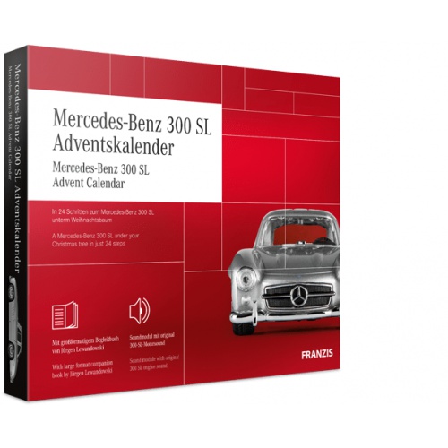 Franzis adventní kalendář Mercedes SL-300 se zvukem 1:43