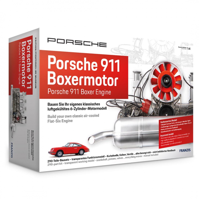 Franzis maketová stavebnice motoru Porsche 911 boxer včetně reálného zvuku