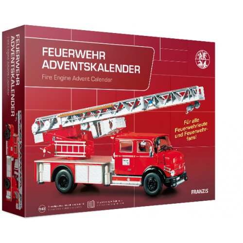 Franzis adventní kalendář Mercedes-Benz hasičské auto se zvukem 1:43