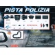 RE.EL Toys autodráha licencovaná Polizia 3v1 1:43 3 metry, 3 sestavy, LED světla