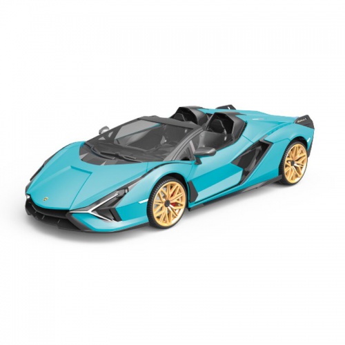 Siva RC auto Lamborghini Sian 1:12 modrá metalíza, proporcionální RTR LED 2,4Ghz