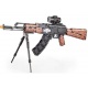 CaDA stavebnice útočná puška AK-47, 738 dílků, zásobník na střelbu gumičkami