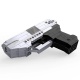 CaDA stavebnice dvouhlavňová pistole 250 dílků, střílí plastové tyčinky