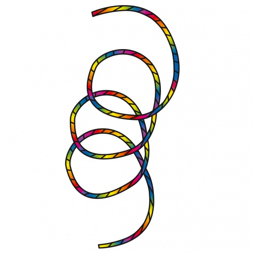 Invento Tube Tail Rainbow Spiral 24m 