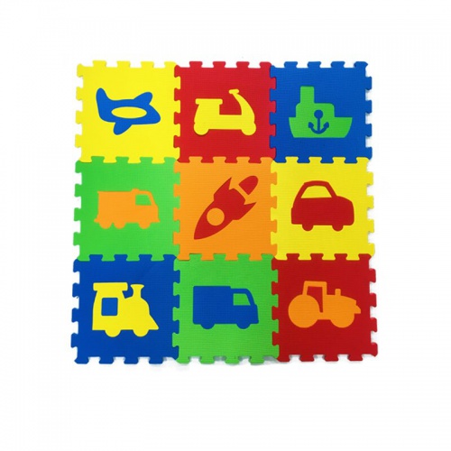 Siva Pěnové puzzle pro děti - vozidla