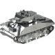 Metal Time Luxusní ocelová stavebnice tank M4 Sherman World of Tanks