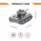 Metal Time Luxusní ocelová stavebnice tank M4 Sherman World of Tanks