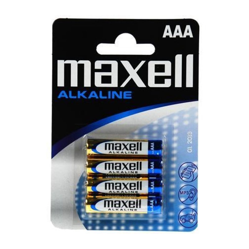 Siva baterie Maxell AAA LR3 1,5V/1000mAh Alkaline, blister 4ks 