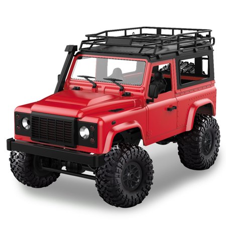 D90 Rock Crawler Defender 1:12, 4WD, 2,4 GHz, LED, 100% RTR, proporcionální jízda, červená