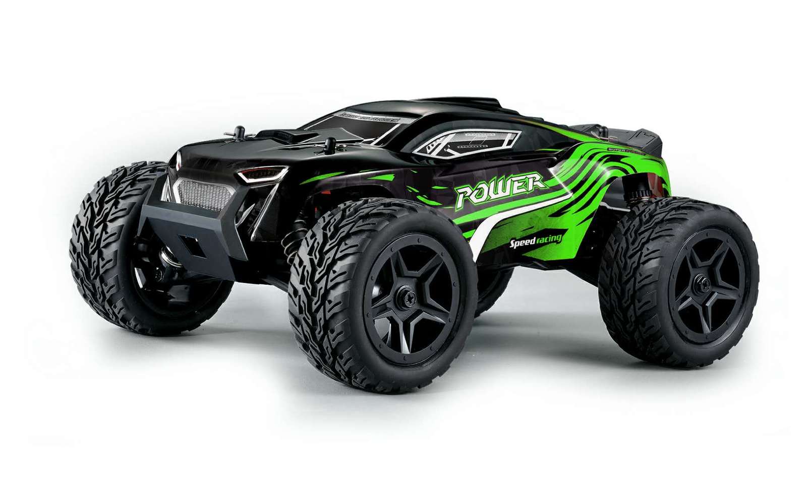 POWER racing SRC 4WD, plně proporcionální, až 36 km/h, převodovka, kuličková ložiska, RTR