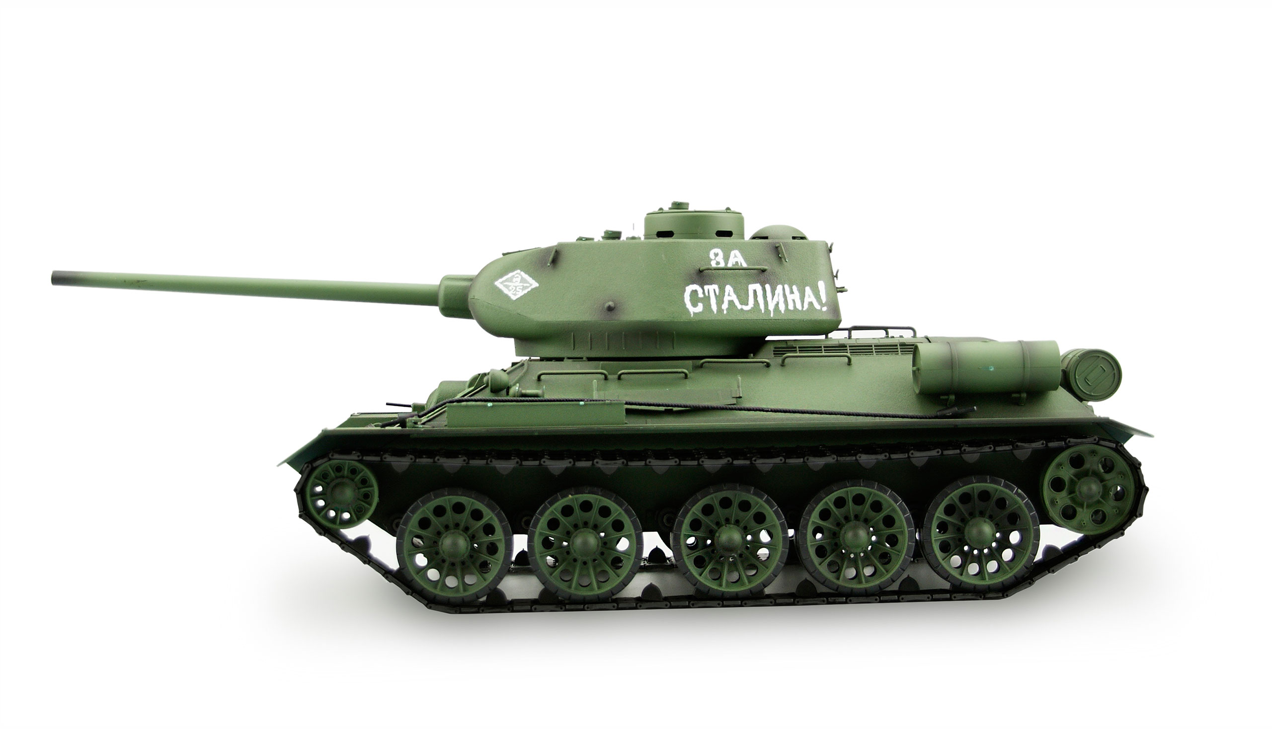 Tank T34/85 BB+IR 2,4Ghz 1:16, RTR, kouřový a zvukový modul, kovové převodovky