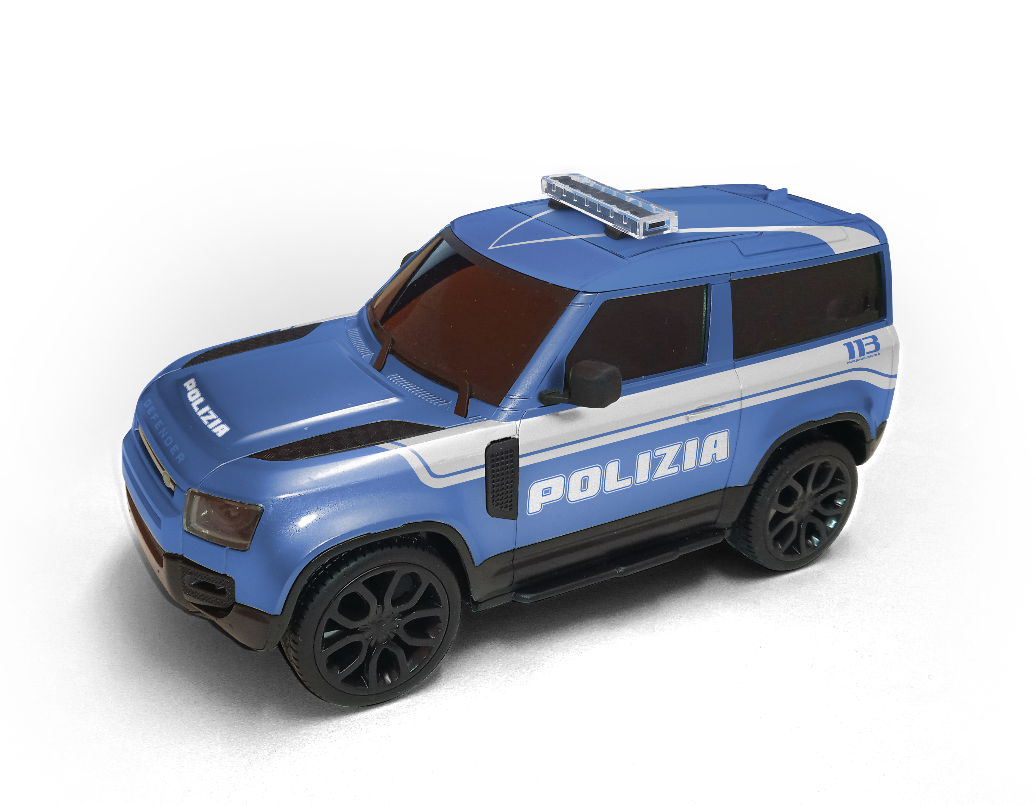 RE.EL Toys Policejní Land Rover Defender, licence 1:24