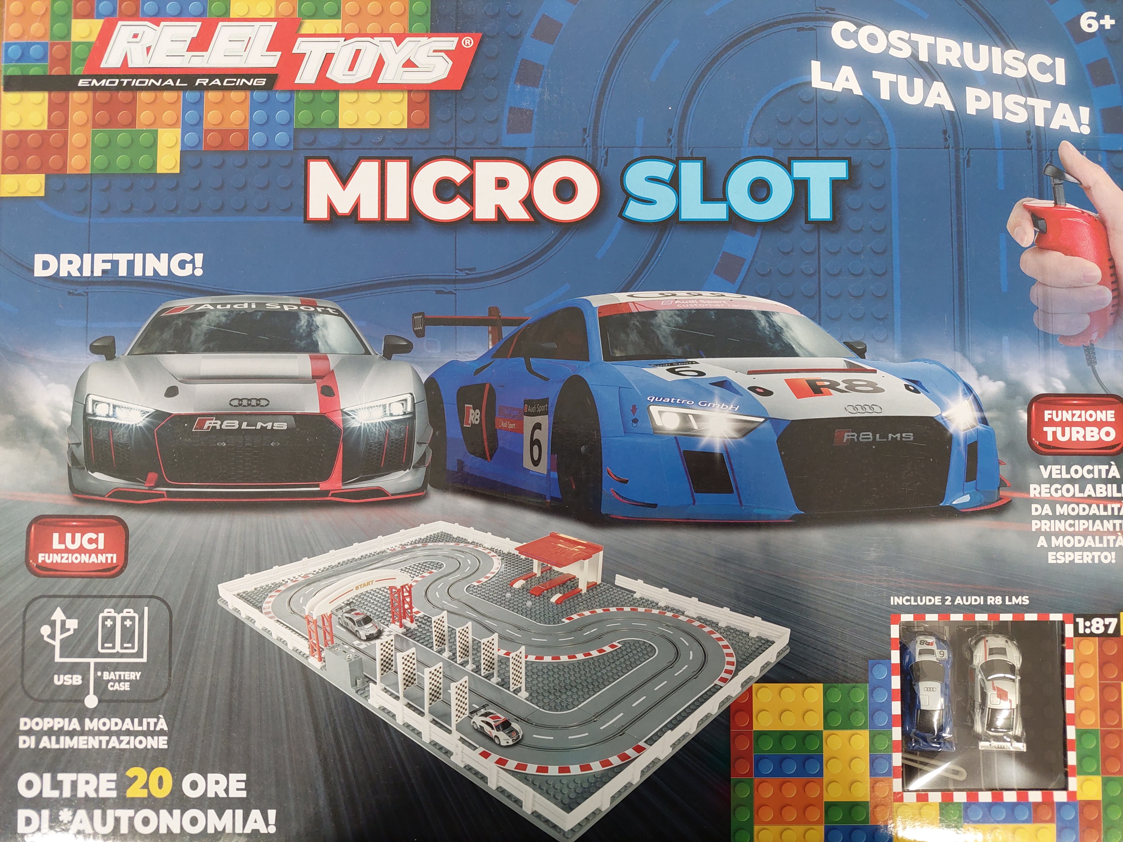 RE.EL Toys Micro Slot RACE 1:87 Audi
