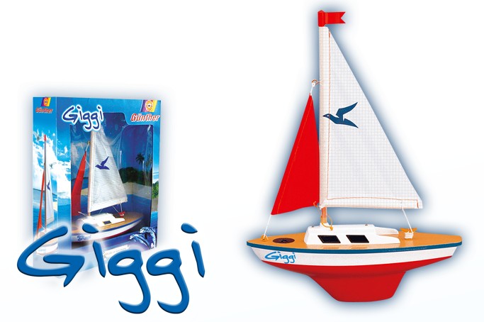 Model plachetnice pro děti GIGGI 24x32 cm (dřevo)