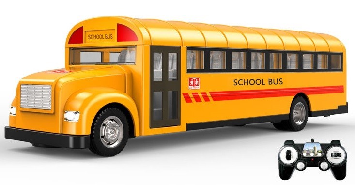 RC školní autobus s otvíracími dveřmi 33cm