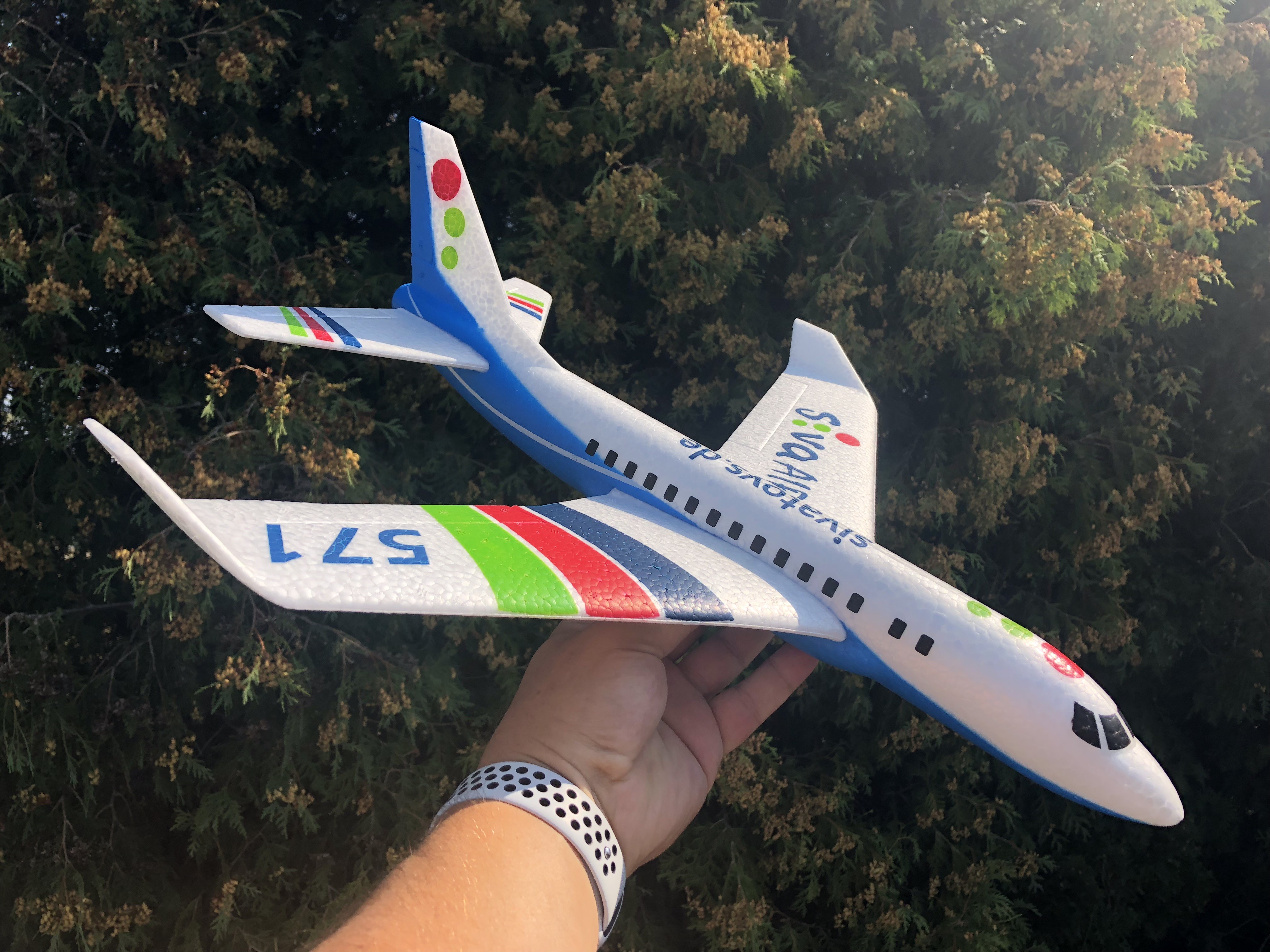 Siva Air 571 - Modré házedlo z EPP dopravní letadlo