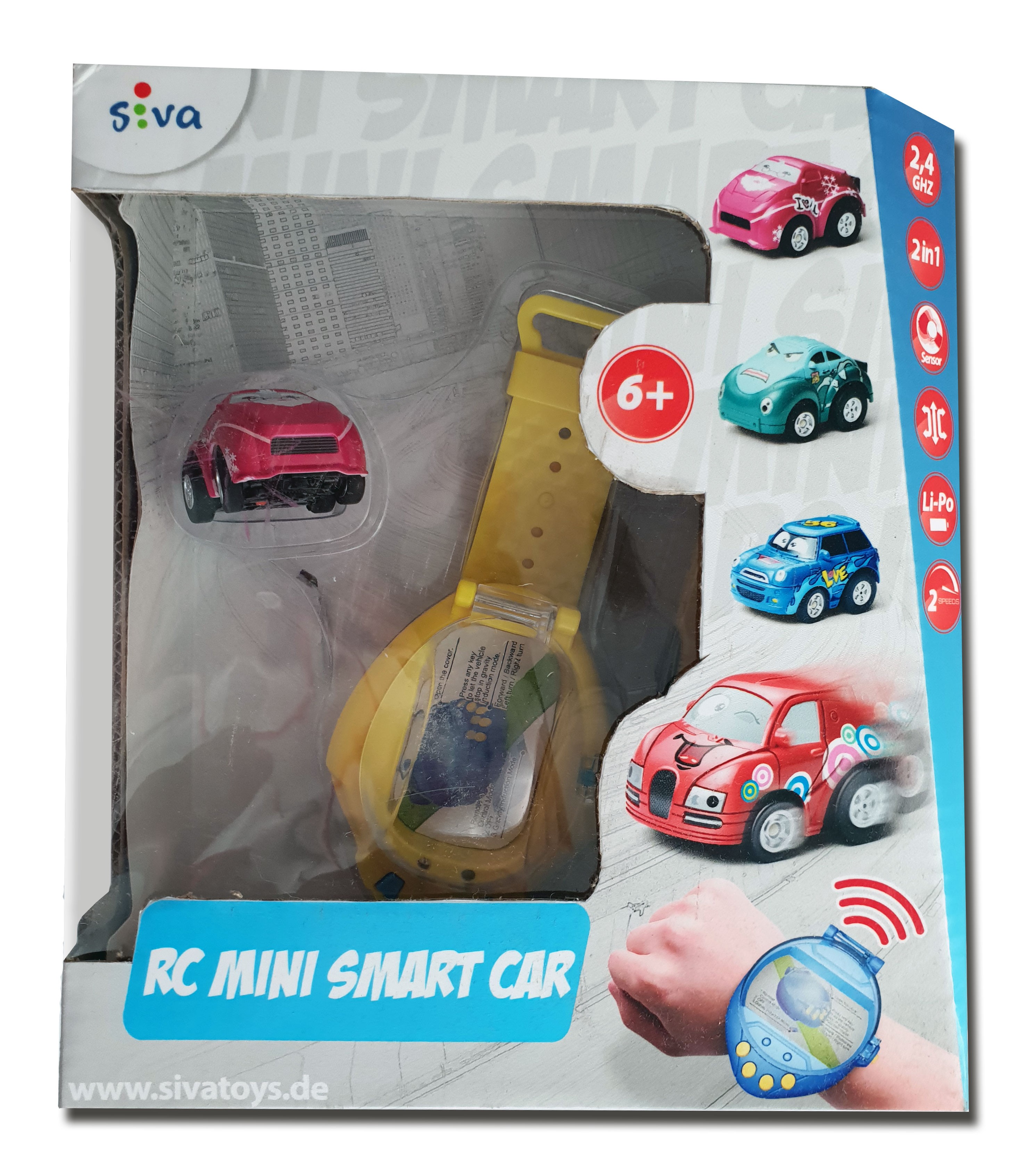 RC Mini Smart 2in1 - AUTOHODINKY- ČERVENÝ