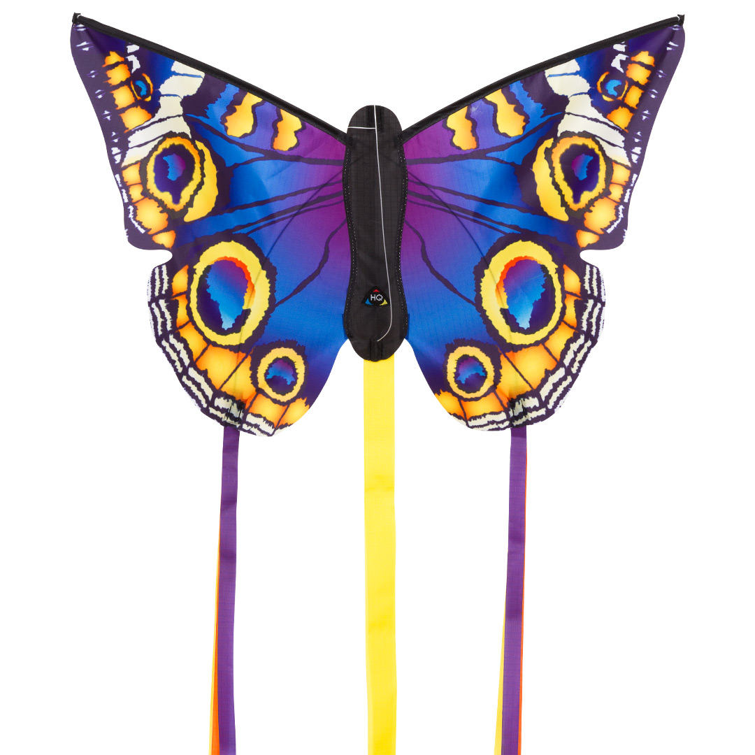 Motýl fialovo žlutý 52 cm